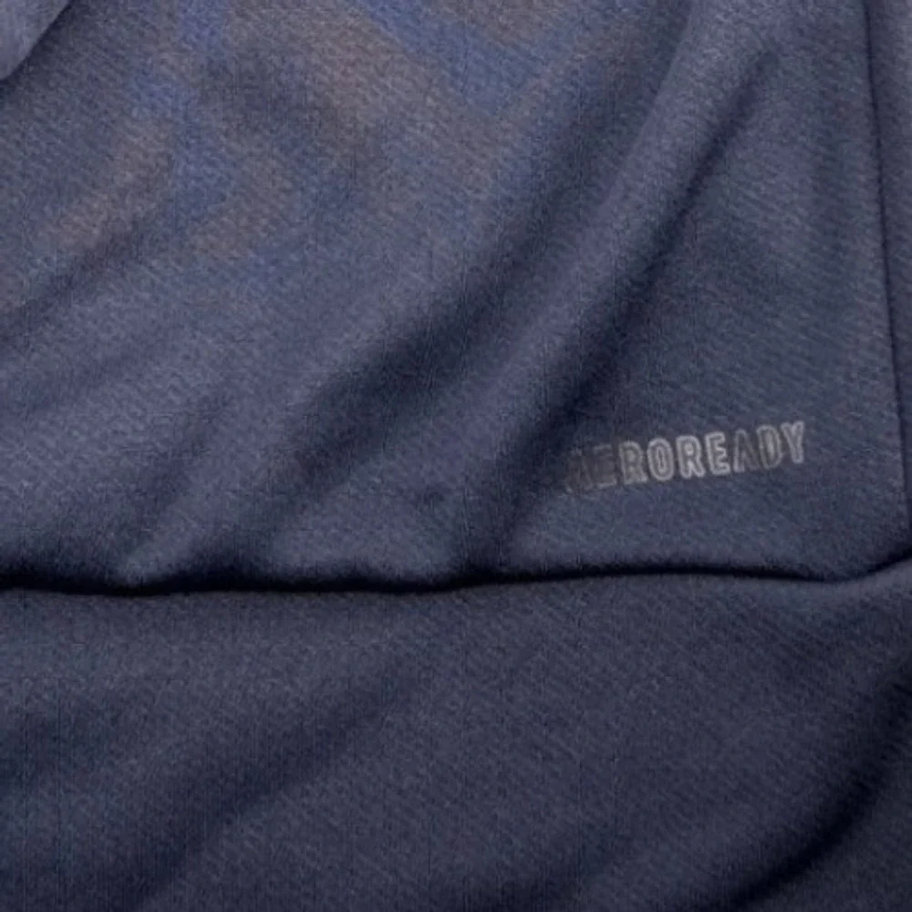 Adidas Mens Game & Go Pullover Hoodie Blue Grey Fleece Logo Sweatshirt GK7390 L